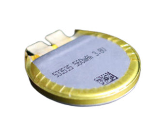 3,7 V 560 mAh Novo relógio inteligente com bateria de íon de lítio redonda 533535