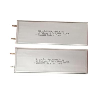 3C Discharge 3,7 V 800mAh LiPo Bateria Ultrafina LiPo Polímero
