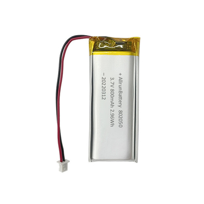 1C Bateria em forma de retângulo fino recarregável 3,7 V LiPo 800mAh