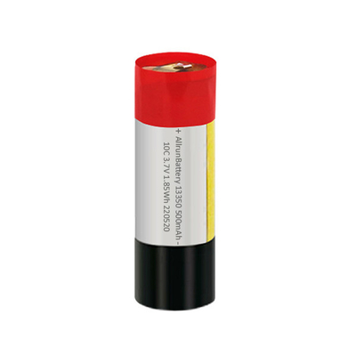 10C 3,7 V 500 mAh LiPo bateria leve cilíndrica de polímero de lítio