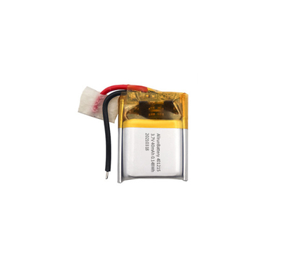 Bateria LiPo ultra pequena 3,7 V 40 mAh / Bateria de polímero de lítio 401215