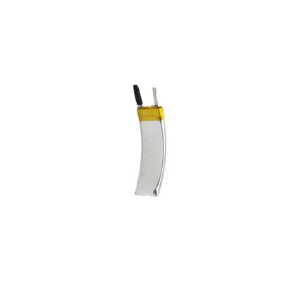Bateria recarregável vestível curva 3,7 V 80 mAh LiPo