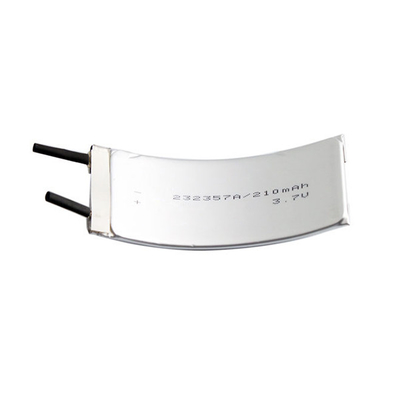 232357 Bateria LiPo Curvada 210mAh 3,7V Bateria de Lítio Personalizada