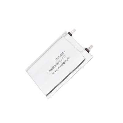 Bateria LiPo ultrafina TBD 3,7 V 70 mAh para etiquetas eletrônicas RFID