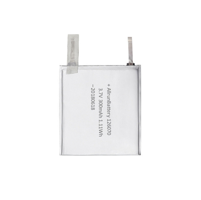 Bateria de polímero de lítio ultrafina OEM 1C 3,7 V 300 mAh para MP5 player