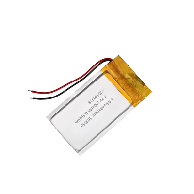 160mAh 163050 Bateria recarregável de íon de lítio 3,7 V