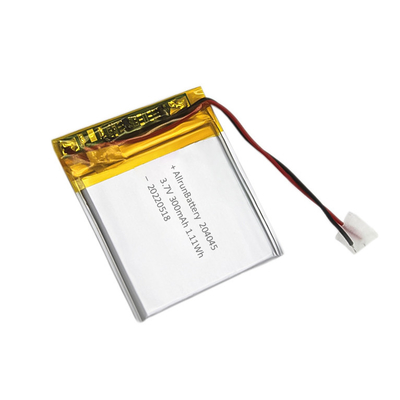 Bateria LiPo Ultrafina 3,7 V 300 mAh Bateria de Lítio Personalizada 204050