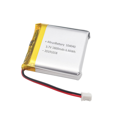 Bateria de lítio médica recarregável personalizada LiPo 3,7 V 1800mAh