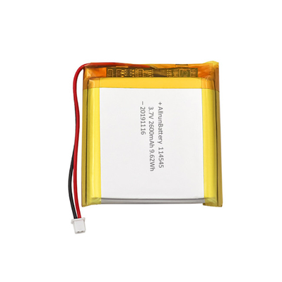 Bateria de lítio médica fina 3,7 V 2600 mAh LiPo para instrumentos cosméticos