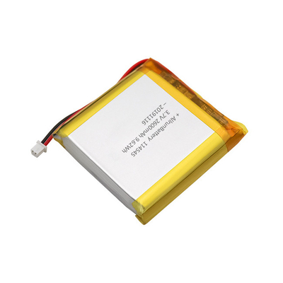 Bateria de lítio médica fina 3,7 V 2600 mAh LiPo para instrumentos cosméticos