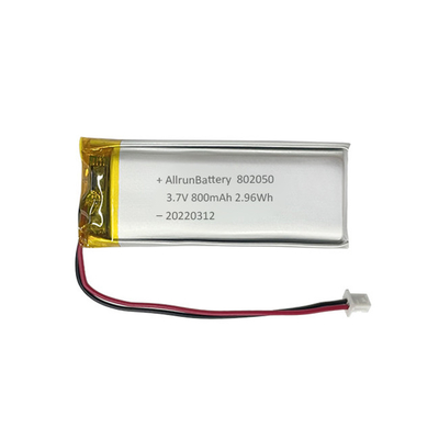 1C Bateria em forma de retângulo fino recarregável 3,7 V LiPo 800mAh