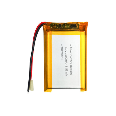 Poderosa bateria retangular personalizada 3,7 V 1500 mAh LiPo