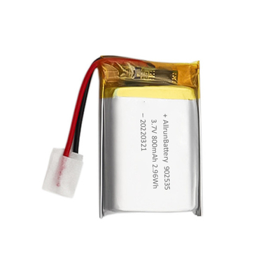 Bateria LiPo leve recarregável 800mAh 3,7V 902535 para dispositivos médicos