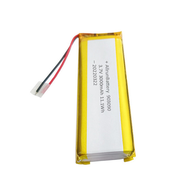 Bateria de polímero de lítio recarregável personalizada 3,7 V 3000mAh 903090