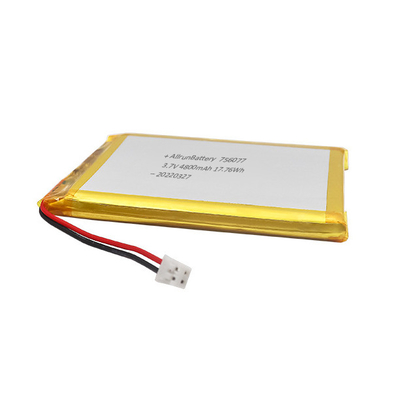 Bateria fina de polímero de lítio 3,7 V 4800 mAh retângulo de íon de lítio polímero de lítio