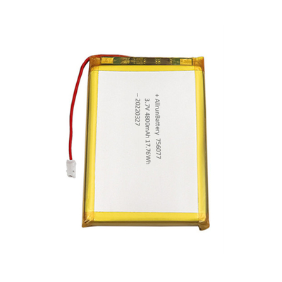 Bateria fina de polímero de lítio 3,7 V 4800 mAh retângulo de íon de lítio polímero de lítio
