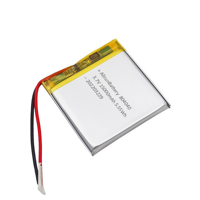 Bateria de polímero de lítio retangular 1500mAh 3,7 V bateria de lítio poli