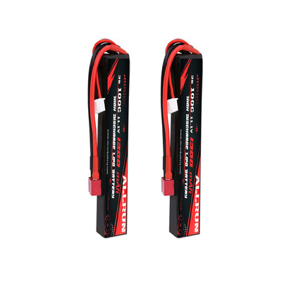 Bateria de polímero de lítio RC 100C 11,1V de alta taxa C 3S 1300mAh bateria LiPo