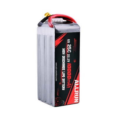 Bateria LiPo 22,2V 6S 10000mAh Bateria LiPo 25C Alta Taxa C