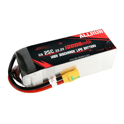 Bateria LiPo RC 25C 6S 12000mAh 22,2V Bateria de alta taxa C