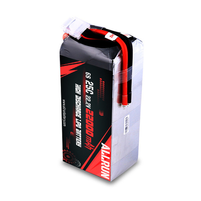 Bateria LiPo 25C 6S 22000mAh 22,2V Alta Taxa C Bateria LiPo