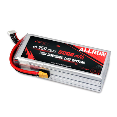 9048155 75C 22,2V 6S 5200mAh bateria LiPo de alta descarga