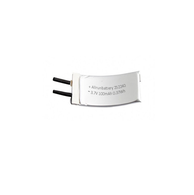 Bateria LiPo personalizada 3,7 V 100mAh 1C Curva Lithium Polymer