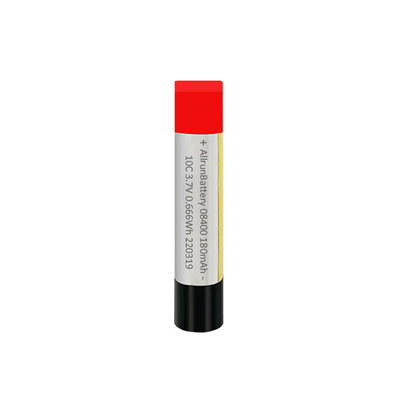 Bateria LiPo fina 10C personalizada 3,7V 180mAh Bateria cilíndrica de polímero de lítio