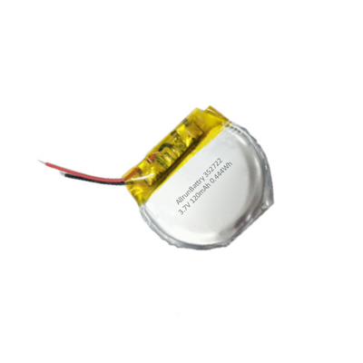 Bateria de polímero de lítio redonda personalizada 3,7 V 120 mAh LiPo