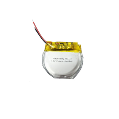 Bateria de polímero de lítio redonda personalizada 3,7 V 120 mAh LiPo