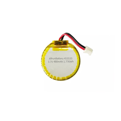 Bateria de polímero de lítio redonda de 3,7 volts 480mAh LiPo bateria recarregável