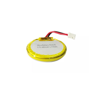 Bateria de polímero de lítio redonda de 3,7 volts 480mAh LiPo bateria recarregável