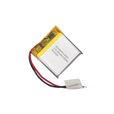 Bateria leve 3,7 V 250mAh LiPo Bateria recarregável de polímero de íon de lítio quadrada