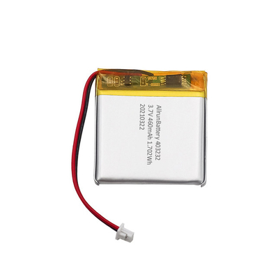 Bateria leve IoT 3,7V 460mAh recarregável quadrada LiPo bateria