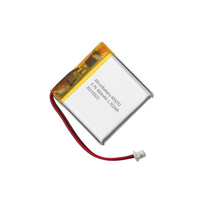 Bateria leve IoT 3,7V 460mAh recarregável quadrada LiPo bateria
