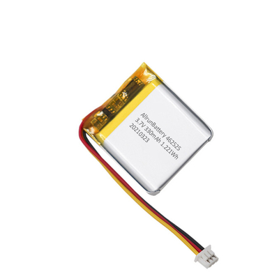 Bateria recarregável 3,7 V 330 mAh em formato quadrado / bateria LiPo