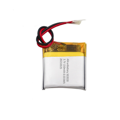 Potente pacote de bateria LiPo quadrada recarregável de 3,7 V 150 mAh 502020