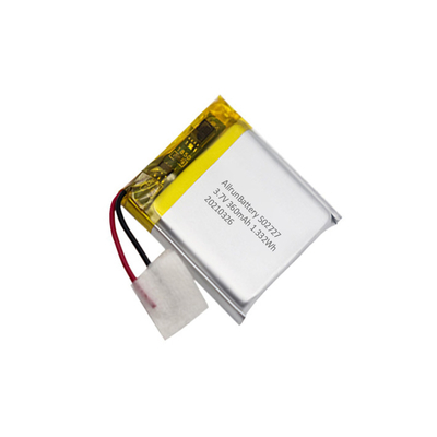 Bateria PCM quadrada recarregável 3,7 V 360 mAh LiPo
