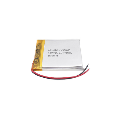 Bateria LiPo leve de 3,7 V 750mAh Recarregável Quadrada Bateria LiPo