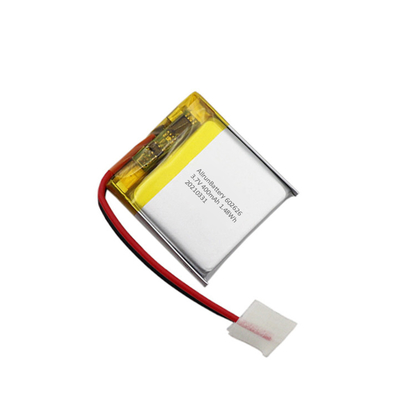 Bateria leve 1C quadrada recarregável 3,7 V 400mAh