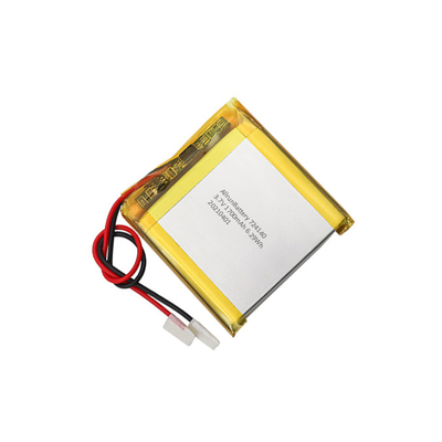 Bateria de polímero de lítio quadrada 3,7 V 1700 mAh recarregável 724140