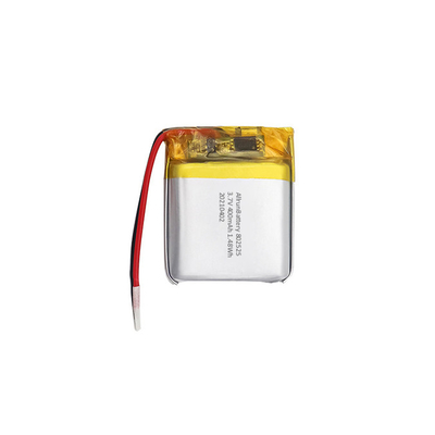 Bateria LiPo recarregável quadrada 3,7V 400mAh de longa duração 802525