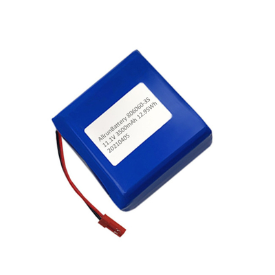 Bateria de lítio médica recarregável quadrada 3500mAh 11,1 V