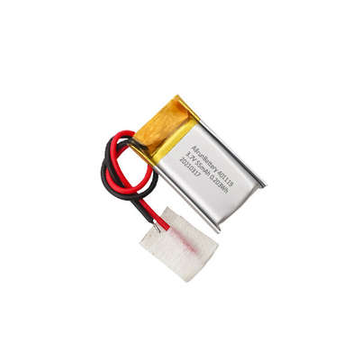 1C 55mAh 3,7 V pequena bateria Li Poly 401119 para dispositivos IoT inteligentes