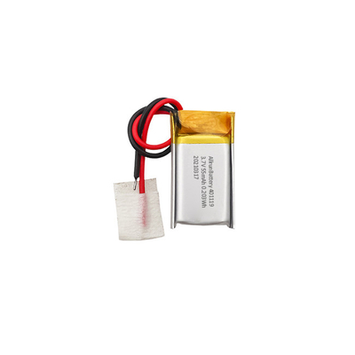 1C 55mAh 3,7 V pequena bateria Li Poly 401119 para dispositivos IoT inteligentes