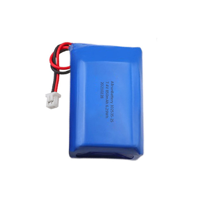 Bateria de lítio 2S1P poderosa bateria de polímero de lítio 7,4 V 850mAh
