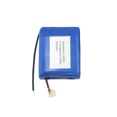 Pacote de bateria de lítio personalizado 183035 bateria de íon de lítio 3,7 V 1600 mah