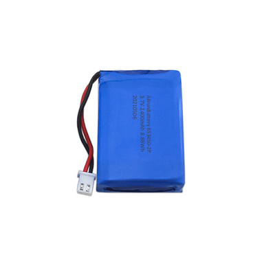 Poderosa bateria LiPo 3,7 V 2400mAh 1S2P bateria de polímero de lítio