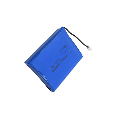 Bateria de lítio médica 2S1P 7,4V 3000mAh poderosa recarregável