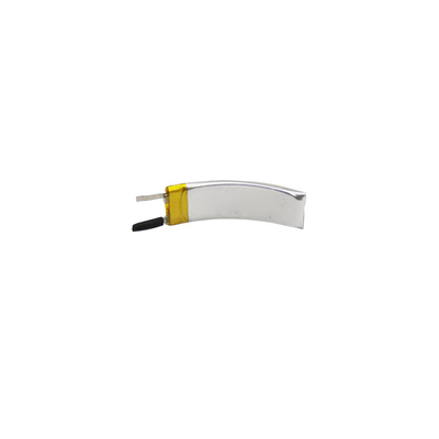 Bateria recarregável vestível curva 3,7 V 80 mAh LiPo